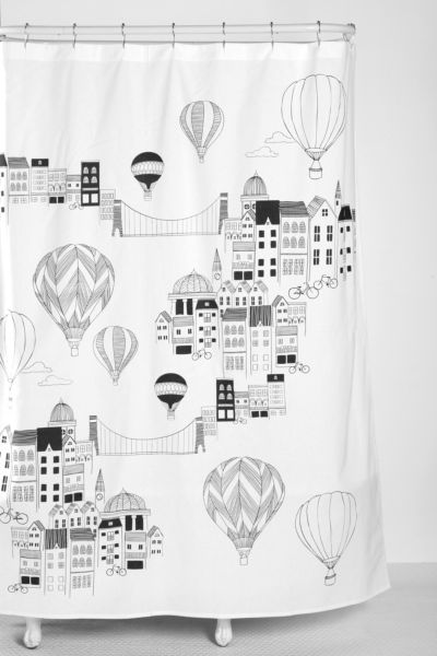 Elisa Cachero & Jennifer Cameron Panorama Shower Curtain   Urban 