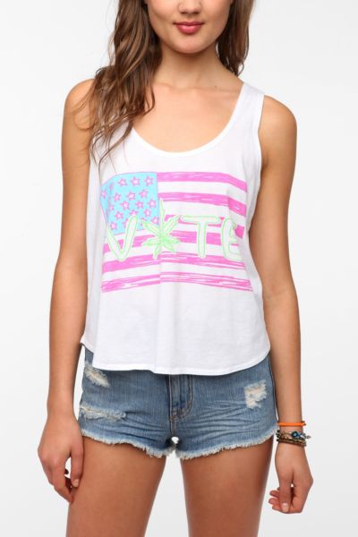 Hometown Heroes Vote Tank Top   Urban Outfitters