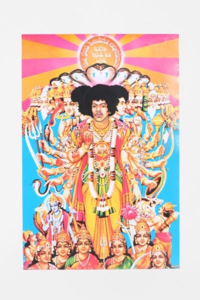 Jimi Hendrix Axis Poster - Urban Outfitters