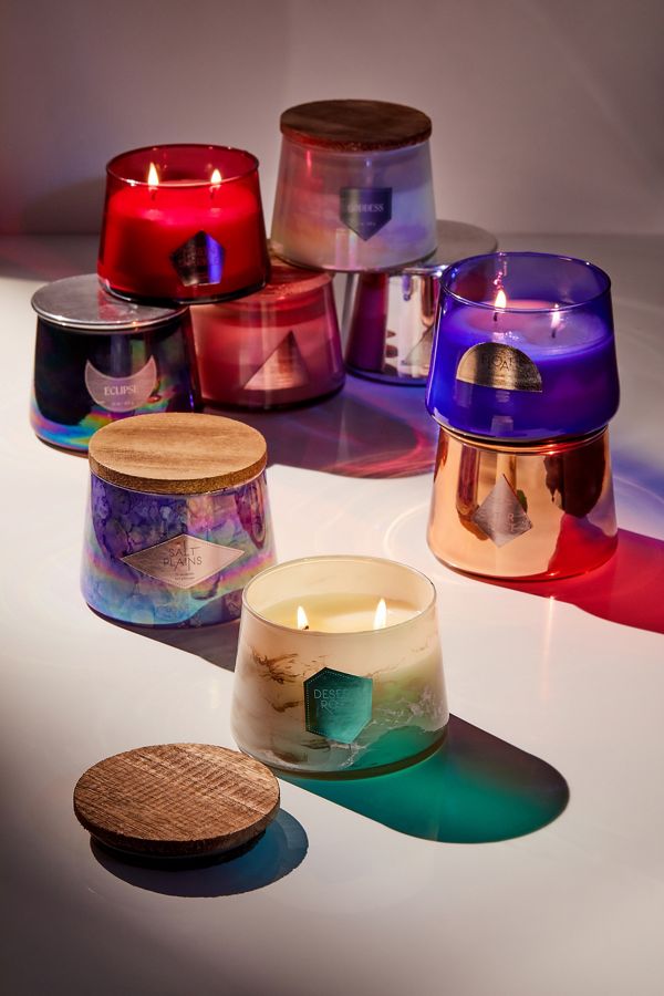 Slide View: 1: Boho Glass Candle
