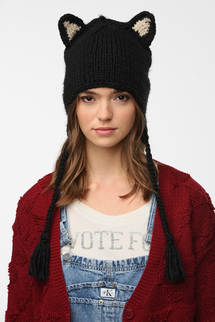 BDG Knit Animal Trapper Hat   Urban Outfitters