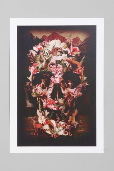 Ali Gulec For Society6 Animal Skull Art Print   Urban Outfitters