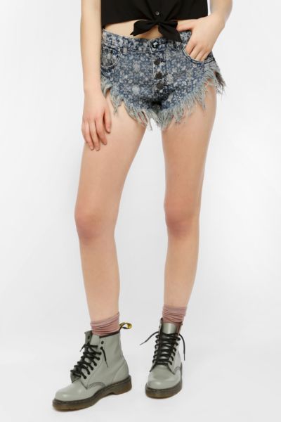 One Teaspoon Paisley Super Cheeky Cutoff Short