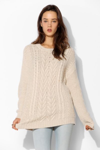 BDG Fall For Cable-Knit Sweater - Urban Outfitters
