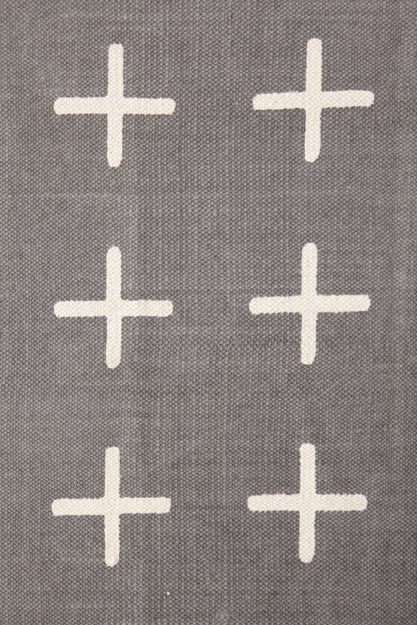 Plus Sign Printed Rug