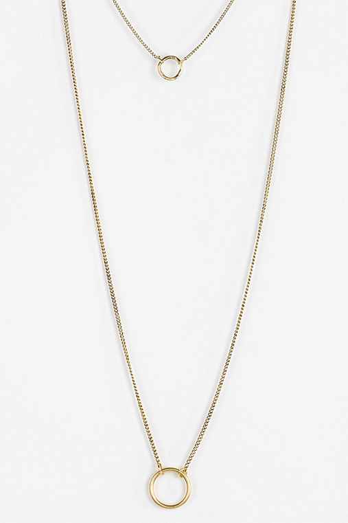 Circles High/Low Necklace - Urban Outfitters