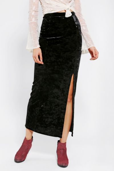 Staring At Stars Crushed Velvet Maxi Skirt - Urban Outfitters
