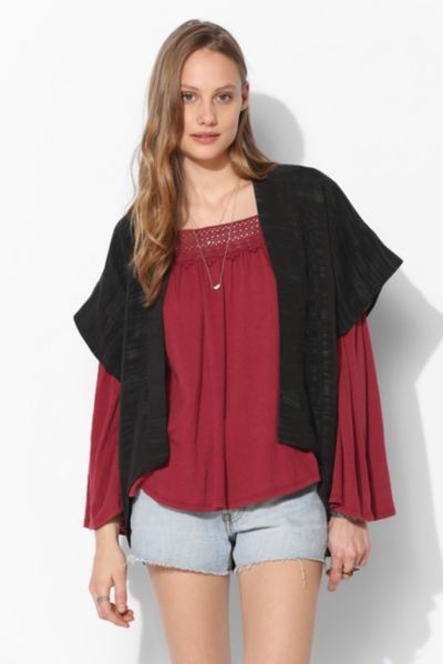 Urban Renewal Cropped Kimono Jacket