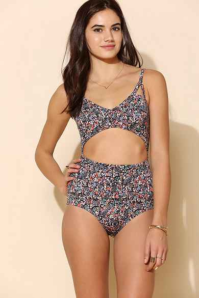 Out From Under Cutout High-Waist One-Piece Swimsuit