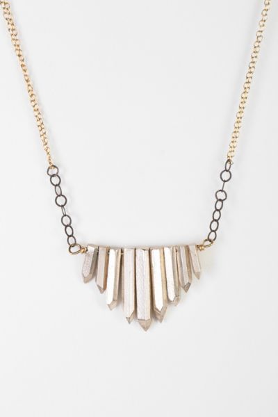 Jessica DeCarlo Metal Crystal Necklace