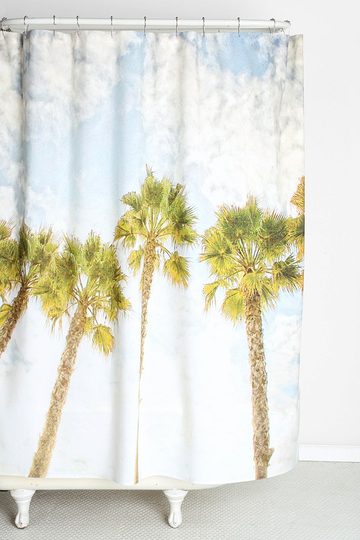 Shannon Clark For DENY Palm Tree Shower Curtain