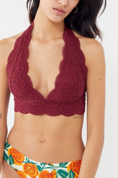 Out From Under Lace Halter Bra