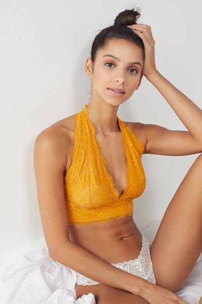 Out From Under Lace Halter Bra