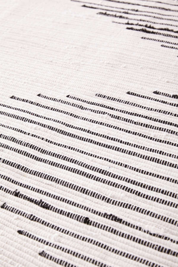 Slide View: 3: Connected Stripe Rag Rug