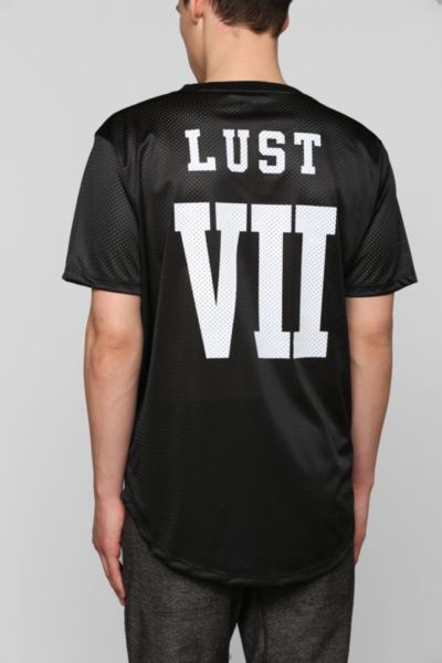 Lust 7 Mesh Curved Hem Tee