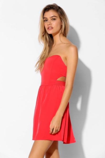 BB Dakota Wilkening Strapless Cutout Dress - Urban Outfitters