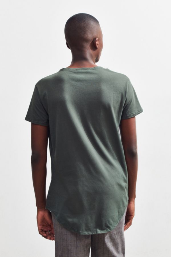 curved hem burnout tee