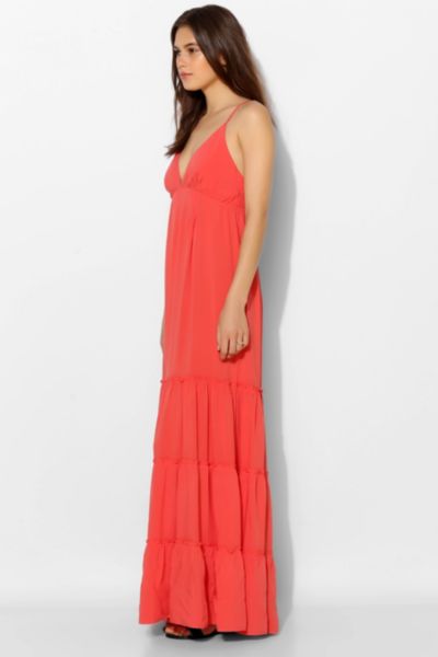 Pins And Needles Triangle Top Tiered Maxi Dress