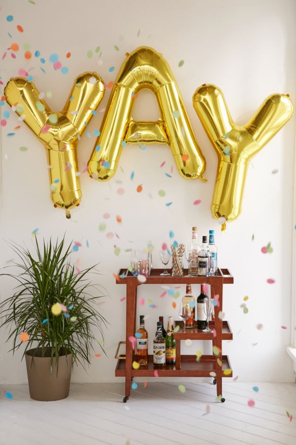 Gold Letter Party Balloon