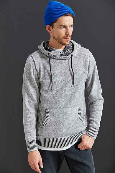 Commerce Cross-Neck Pullover Hooded Sweater
