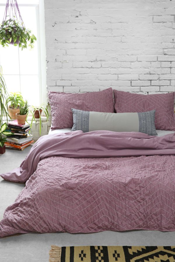 Plum Bow Meghan Ruched Duvet Cover Urban Outfitters