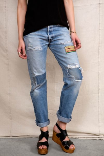 HYM Salvage X Urban Renewal Embellished Rip + Repair Jean