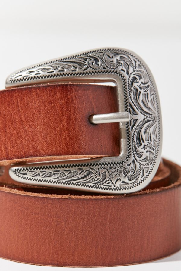 Ecote Metal-Tipped Leather Belt | Urban Outfitters