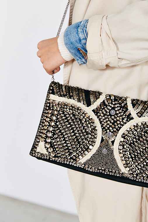 Ecote Embellished Clutch - Urban Outfitters