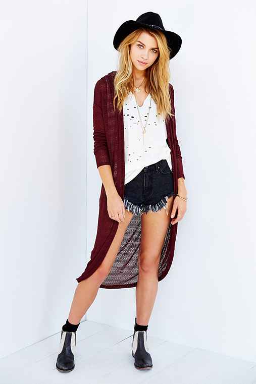 Ecote Pleated Cardigan - Urban Outfitters