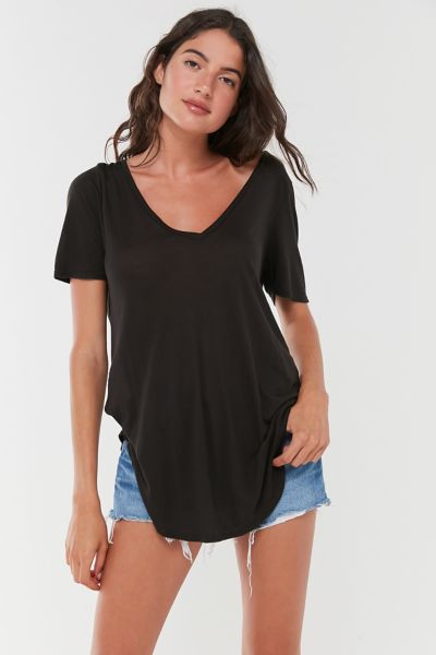 Truly Madly Deeply Deep-V Modal Tee - Urban Outfitters