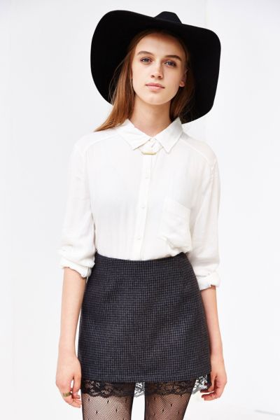 Silence + Noise Peek-A-Boo Mini Skirt - Urban Outfitters