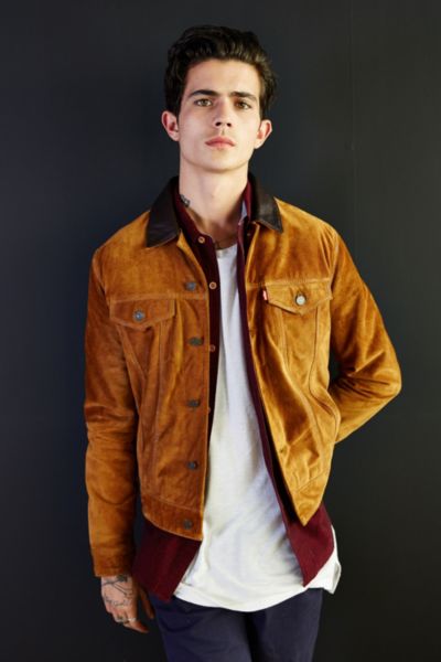 Levis Suede Trucker Jacket - Urban Outfitters