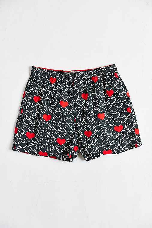 Hearts Woven Boxer - Urban Outfitters