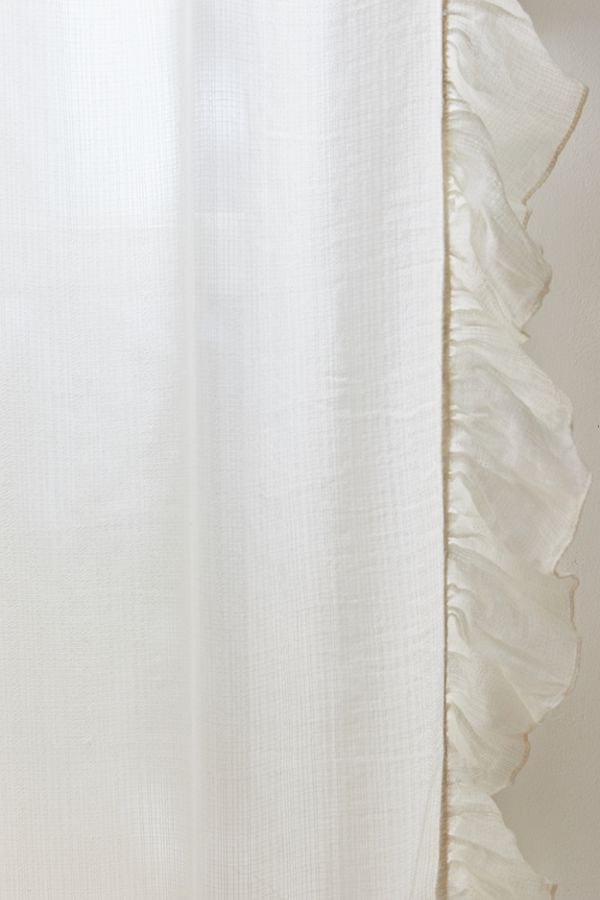 Ruffle Gauze Curtain Urban Outfitters