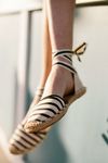 Thumbnail View 1: Soludos Classic Canvas Stripe Espadrille Sandal