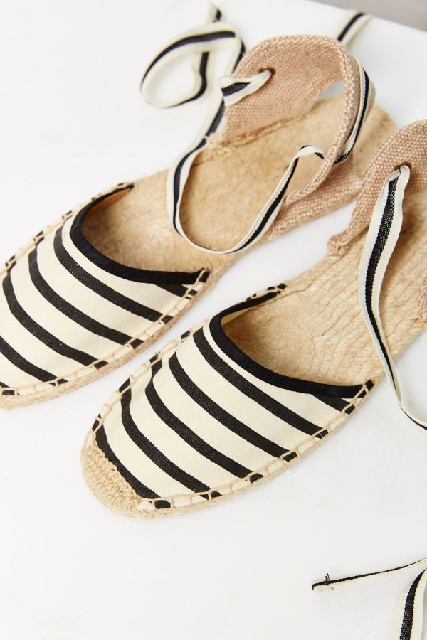Slide View: 2: Soludos Classic Canvas Stripe Espadrille Sandal