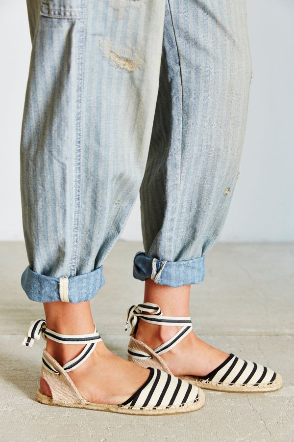 Slide View: 5: Soludos Classic Canvas Stripe Espadrille Sandal