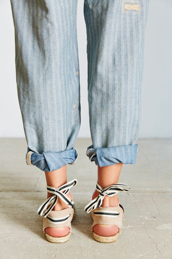 Slide View: 6: Soludos Classic Canvas Stripe Espadrille Sandal