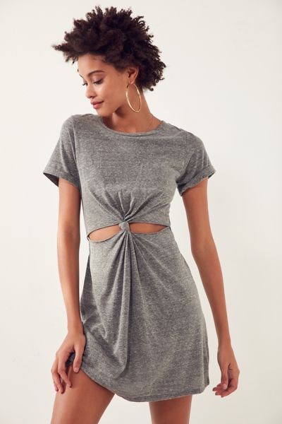 t shirt dress with knot front