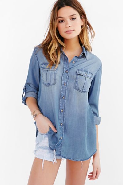 BDG Chambray Button Down Shirt