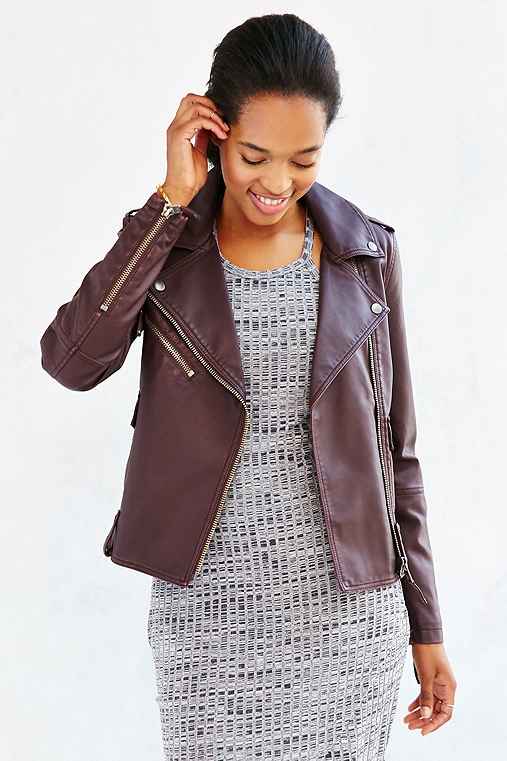 Members Only Vegan Leather Jacket - Urban Outfitters