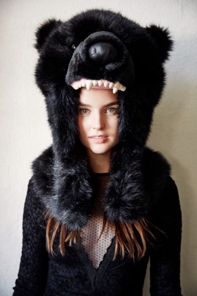 Black Bear Hood - Urban Outfitters