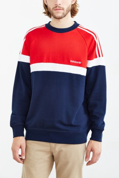 adidas red white and blue sweatshirt