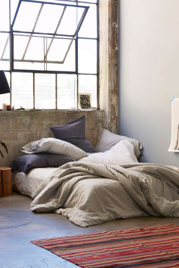 Slide View: 1: Assembly Home Linen Blend Duvet Cover