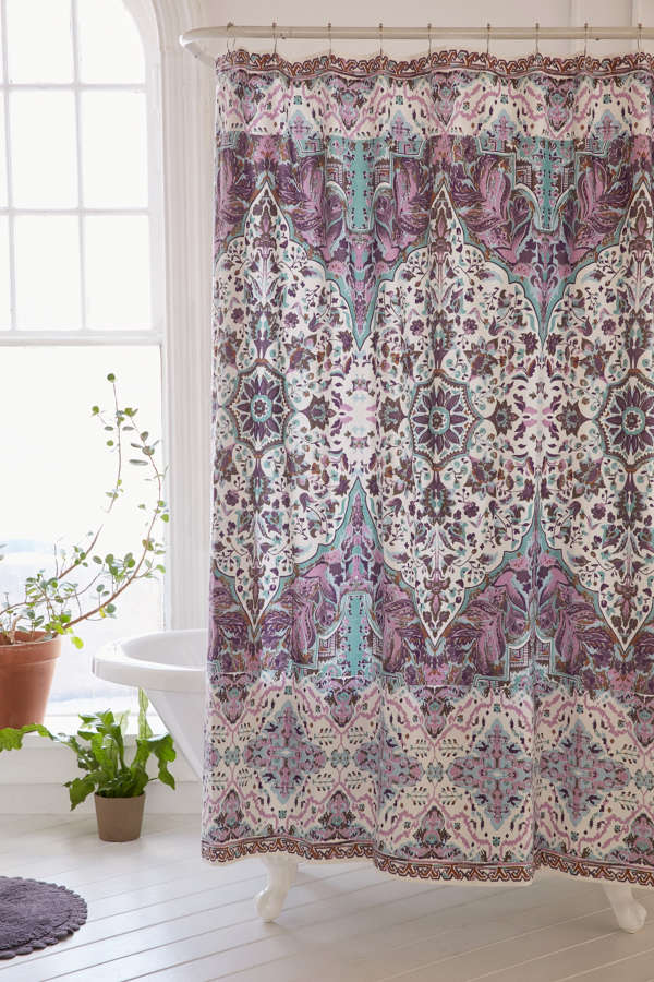 Slide View: 1: Magical Thinking Florin Shower Curtain