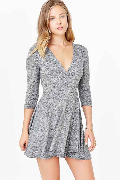 Kimchi Blue Cozy Ballet Wrap Dress - Urban Outfitters