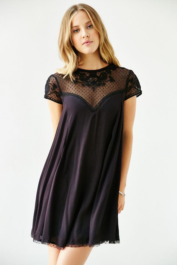 Kimchi Blue Lily Embellished Trapeze Dress | Urban Outfitters