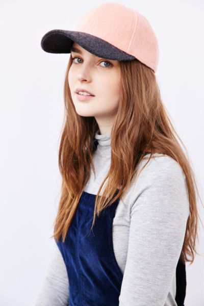 Wooly Colorblock Baseball Hat - Urban Outfitters