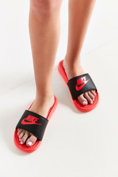 nike benassi jdi slide orange