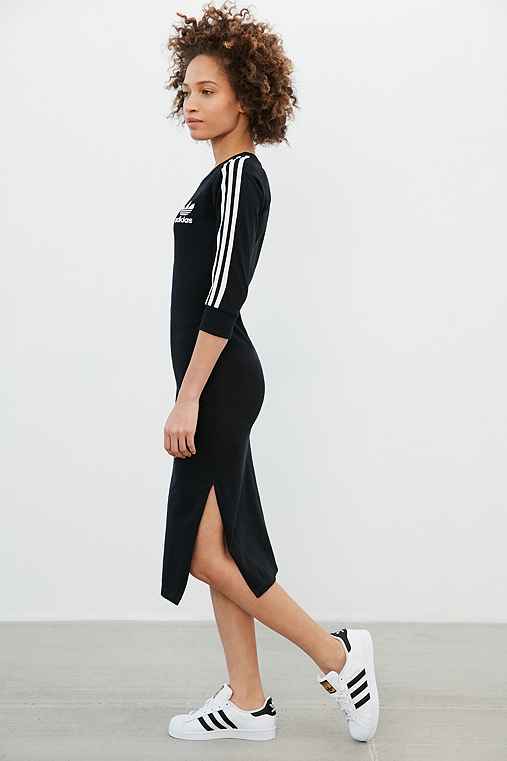 adidas Originals 3-Stripes Midi Dress - Urban Outfitters